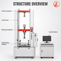 Machine d'essai universelle électronique 5kN pour la résistance à la traction des adhésifs, équipement d'essai de cisaillement classe 0.5 pour laboratoire