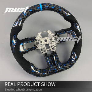 Accesorios Interiores de Fibra de Carbono Forjada Azul Personalizados para <span class=keywords><strong>Ford</strong></span> <span class=keywords><strong>Mustang</strong></span> S550 2015-2023, Volante <span class=keywords><strong>GT</strong></span> <span class=keywords><strong>350</strong></span> 500 <span class=keywords><strong>Shelby</strong></span> - Product Image 3