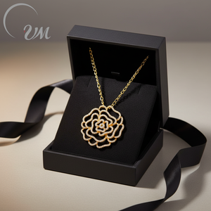 UM Jewelry ขายส่ง จี้เงินแท้ 925 ประดับเพชรซิคอน ชุบทอง สร้อยคอสำหรับทุกเพศ/ผู้ชาย/ผู้หญิง ของขวัญสำหรับงานหมั้นและงานแต่งงาน - Product Image 4