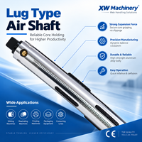 Arbre pneumatique à clé avec valve à air à l'extrémité, arbre extensible pneumatique pour machine de découpe et de rembobinage - Fabricant