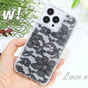 Étui de téléphone portable tendance sexy en tissu fin tissé en dentelle PC TPU TPE résistant aux chocs pour Iphone 15 14 Pro Max - Product Image 6