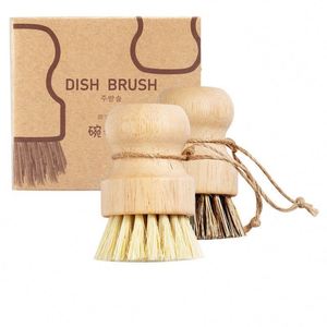 Cepillo Ecológico de Madera y Sisal para Limpiar Platos, Cepillo Multiusos para Limpiar Platos - Product Image 3