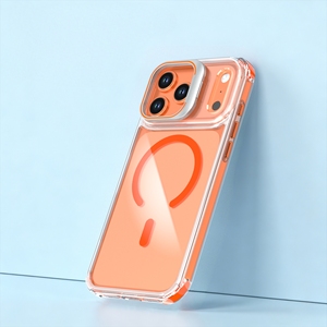 Magnetic Transparent Phone Case for iPhone 17 Pro Max TPU <b>PC</b> Shockproof Cover <b>Wireless</b> Charging Case - Product Image 2