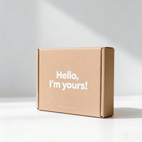 Boîte d'expédition en carton ondulé en papier kraft avec logo imprimé, carton d'expédition recyclé pliable pour l'emballage d'expédition de vêtements