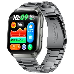 New MT66 Smart Watch 1000mAh Square IPS Curved Heart Rate Sleep Tracking 3D Dynamic Watch Faces IP68 Waterproof Call Function - Product Image 3
