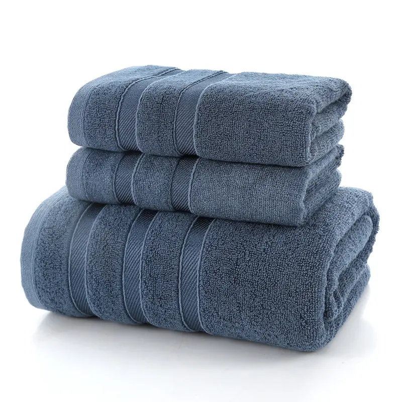 2021 hot sale highly absorbent organic bamboo towel set luxury bath towel set hand towels