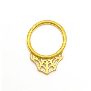Stainless Steel Spider Web Seamless Hoop <b>Earrings</b> Nose Rings Septal Rings Body <b>Piercing</b> Jewelry Gold Silver Color DQ00120 - Product Image 1