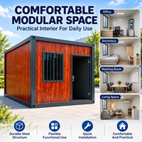Maison mobile à structure en acier sur mesure, maison modulaire, petite maison préfabriquée, conteneurs de stockage