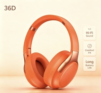 Harga Pabrik Headphone Nirkabel Over Ear dengan Mikrofon Terintegrasi untuk Panggilan Hands-free AAC JL Chipset Penggunaan Penerbangan Musik Stereo HiFi