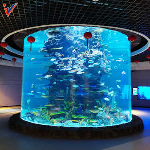Hoge Kwaliteit Gegoten Transparant Oceanarium Pmma Aquaria Acryl Buis Voor <span class=keywords><strong>Aquarium</strong></span> Blad Acryl Low Noise - Product Image 4