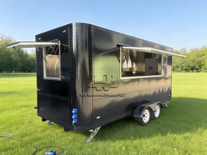 Nouvelle remorque de camion-restaurant vintage en aluminium ACB avec cadre résistant à la rouille et protection transparente contre le vent pour pizzas personnalisées - Product Image 3