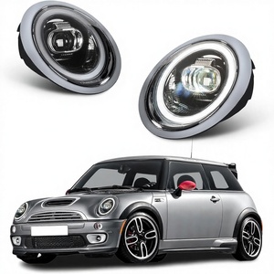 Faros Delanteros LED Arcaicos para <span class=keywords><strong>Mini</strong></span> Cooper <span class=keywords><strong>R50</strong></span>/R52/R53 2001-2007 <span class=keywords><strong>MINI</strong></span> Coopers <span class=keywords><strong>MINI</strong></span> <span class=keywords><strong>One</strong></span>/JCW con Señales de Giro Secuenciales y Luces de Circulación Diurna Cromadas - Product Image 1
