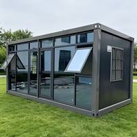 Maison conteneur préfabriquée détachable et respirante, bâtiment modulaire moderne pour bureau, hôtel, chambre, salon extérieur