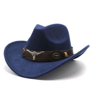Chapeau de cowboy en feutre personnalisé pour fêtes de fin d'année en extérieur, style Texas, noir, avec bande métallique, vente en gros - Product Image 5