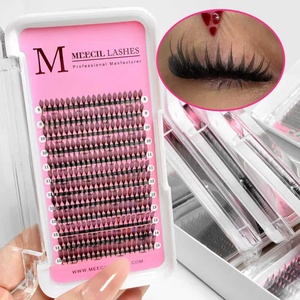 ขนตาปลอมแบบเปียก 0.07 มม. รุ่นใหม่ สไตล์มังงะ สำหรับคอสเพลย์ ขนตาแบบแหลม ต่อขนตาแบบแฮนด์เมด ขนตาแบบพัด ปริมาณมาก อุปกรณ์สำหรับแต่งหน้าสไตล์นางฟ้า - Product Image 3