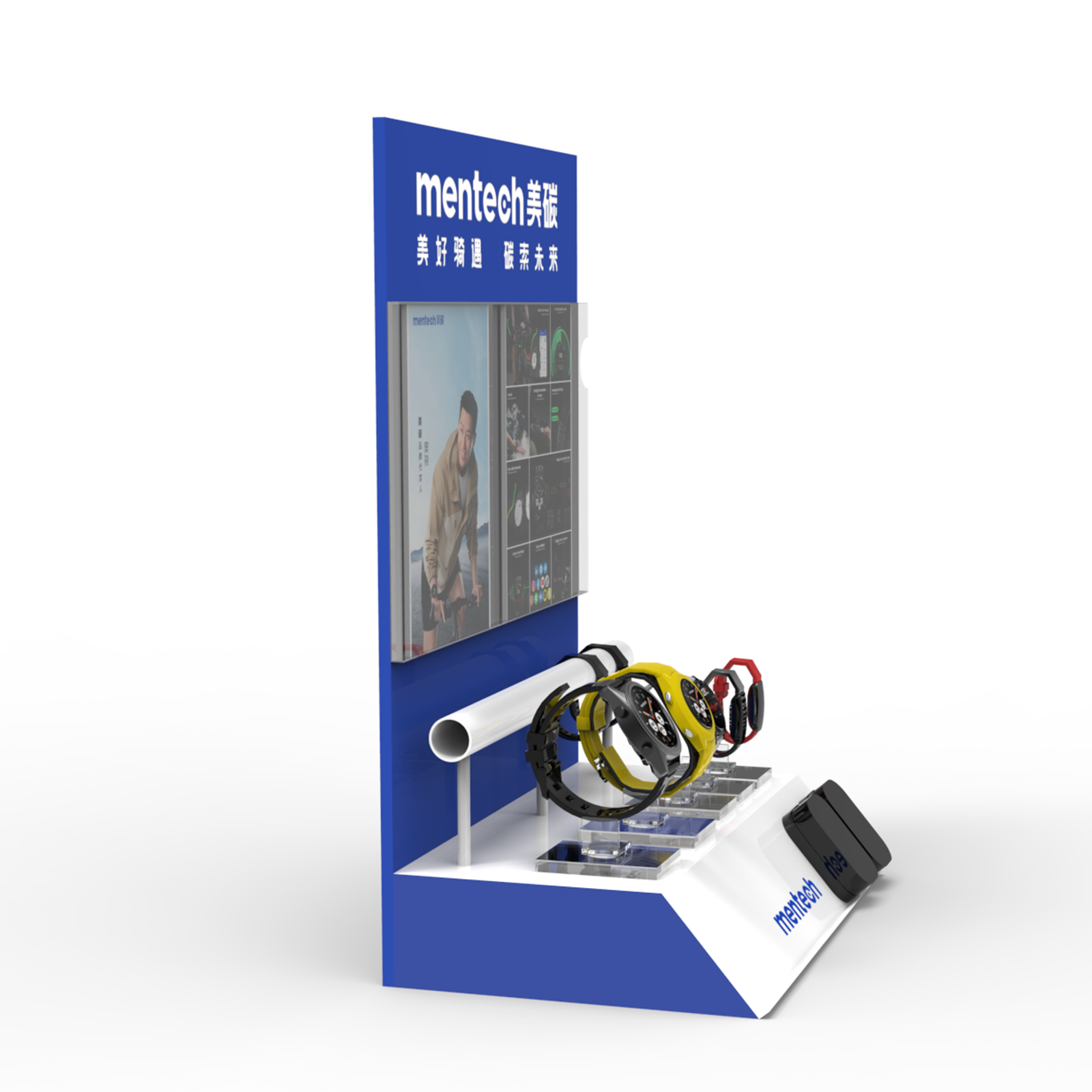 Apache Customized Modern Countertop Acrylic Watch Sports Equipment Display Stand with Carton Packing for Stores — view 5