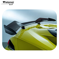 Kit de conversion de voiture Aileron de style Z06 en fibre de carbone véritable pour Chevrolet Corvette C8 2019+ Ajustement parfait pour la voiture