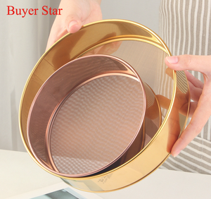 <span class=keywords><strong>Tamis</strong></span> à farine en acier inoxydable, <span class=keywords><strong>tamis</strong></span> à mailles fines pour la pâtisserie, pour faire des gâteaux et du pain - Product Image 2