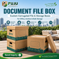 Boîtes en carton ondulé écologiques tendance fabriquées à la main FUJU - Forme personnalisée, doublure personnalisée, impression de logo personnalisée, utilisation multi-industrielle