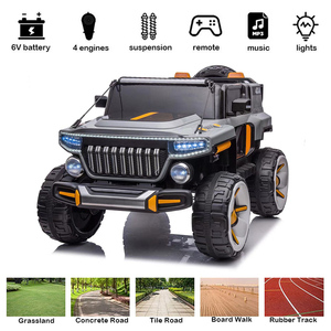 Voiture électrique pour enfants Jinying à double moteur 12V avec télécommande, véhicule pare-chocs 4x4, lumières LED et musique pour jouet à roulettes intérieur/extérieur - Product Image 2