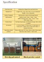 Materiales de Construcción Completos para Establos, Panel Prefabricado de Estilo Europeo de Lujo, Duradero y de Larga Duración para Caballos