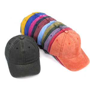 Gorra de Béisbol Personalizada de Lujo, 100% Algodón Lavado, 6 Paneles, Estilo Desgastado, Tipo Dad Hat, Alta Calidad, Vintage, Deportiva - Product Image 1