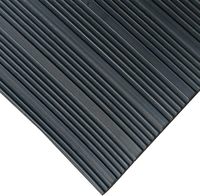 Bycosine Rutschfeste Schwarze Gummimatte mit Runden Noppen 3-8mm Dicke Isolierend Wasserdicht Verschleißfest und Stoßdämpfend