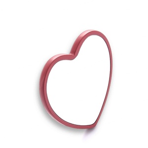 Brand Logo Red Color Luxury Shiny <b>Compact</b> Pocket Zinc Alloy Portable Makeup <b>Mirror</b> - Product Image 6