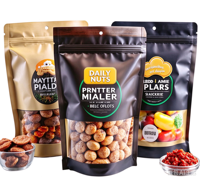 Sachets refermables personnalisés en PE de qualité alimentaire, avec impression hélio, réutilisables pour aliments pour animaux, snacks et gâteaux