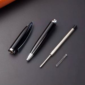 Custom High-End Custom Logo Luxury Black Heavy Metal Ballpoint <b>Pen</b> 1.0mm Laser Engraved Business Executive Office School - Product Image 6
