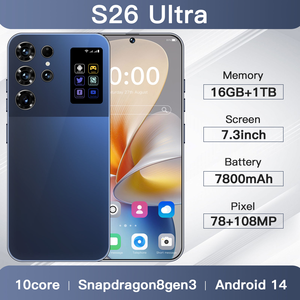 Diseño elegante S26 Ultra 5G Android 14 Smartphone <span class=keywords><strong>Pantalla</strong></span> HD 7800mAh Batería Dual SIM Teléfono móvil <span class=keywords><strong>para</strong></span> juegos original - Product Image 5