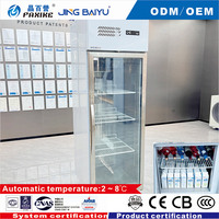 LC-06 JINGBAIYU Commerciële Staande Koelkast Dubbele Deuren Anti-corrosie Duurzaam Stabiele Werking Café Bar Drankjesopslag Energiezuinig