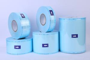 Perlengkapan medis autoklaf kantong gulungan sterilisasi penyegel panas untuk instrumen rumah sakit gulungan sterilisasi gigi - Product Image 3