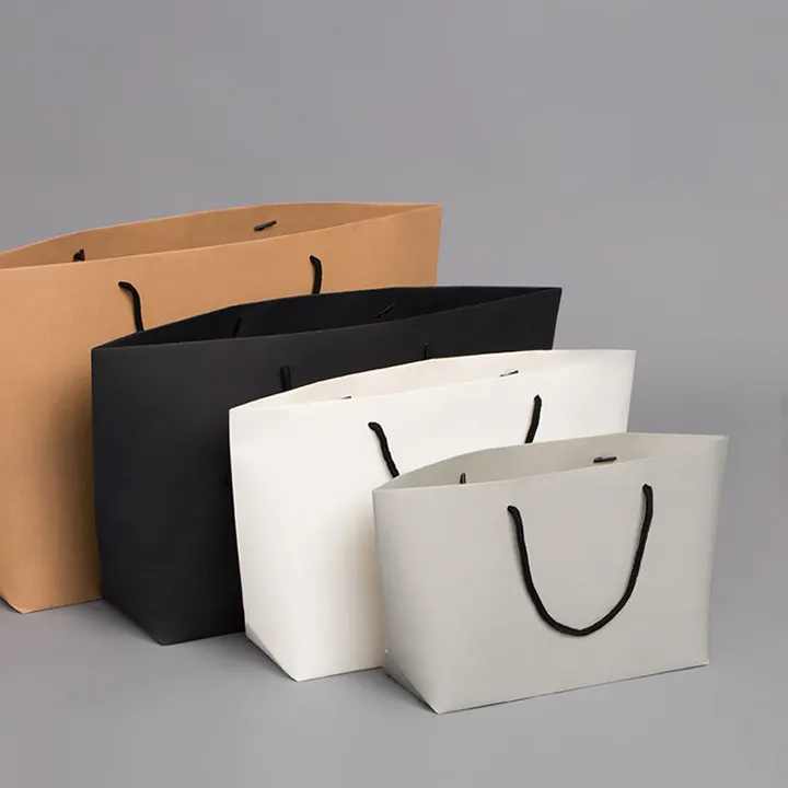 Bolsa de transporte de lujo para mujer, bolsa de papel para embalaje de joyería cosmética, bolsa de papel de compras con tu propio logotipo