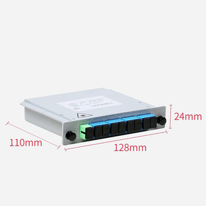 SC UPC Fiber Optic PLC Splitter 1x8 Card-type Fast Installation Singlemode ABS <b>Box</b> High Precision 5G SDK POE - Product Image 6
