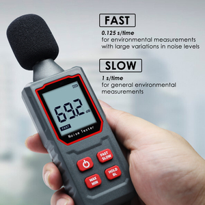 เครื่องวัดระดับเสียงอุตสาหกรรม 30-130dB ทนทาน IP54 กันฝุ่นและกันกระแทก เครื่องวัดเดซิเบลความแม่นยำสูง - Product Image 5