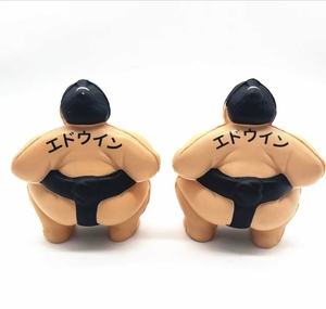 Pelota para apretar de PU personalizada, juguete suave para aliviar el estrés en forma de sumo para promociones, regalos, Impresión de logotipo personalizado, QF Unisex - Product Image 2