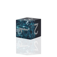 Haute qualité mdn dés personnalisé bleu noir Double couleur RPG dés mdn résine 7 pièces pour les jeux de rôle