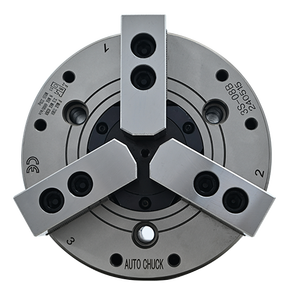 Mandril de 3 mordazas de acero con orificio pasante grande para máquina herramienta - Product Image 1