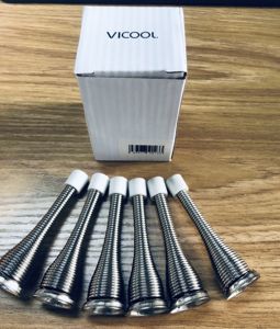 Lot <span class=keywords><strong>de</strong></span> 6 arrêts <span class=keywords><strong>de</strong></span> <span class=keywords><strong>porte</strong></span> à ressort robustes en Nickel satiné avec embouts <span class=keywords><strong>de</strong></span> pare-chocs en caoutchouc robuste et souple pour le <span class=keywords><strong>bas</strong></span> <span class=keywords><strong>de</strong></span> la <span class=keywords><strong>porte</strong></span> - Product Image 4