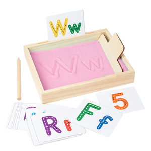 Premium Customizable Wooden Sand Scraping Box for Sensory Play OEM/ODM Natural Texture Tool for Kids' Tactile Exploration - Product Image 4