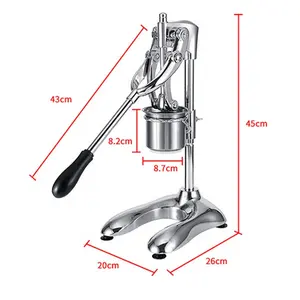 Manual Stainless Steel Terpanjang Footlong Tumbuk Kentang Goreng Chip Extruder/Kentang Tumbuk Panjang French Fries Membuat Mesin