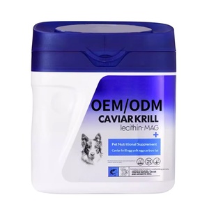 Poudre de lait pour chiens OEM/ODM avec lécithine et huile de krill, complément nutritionnel pour la santé osseuse et le calcium - Emballage en pot Guangzhou - Product Image 5