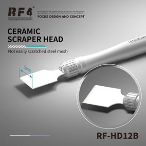 Tête de <span class=keywords><strong>raclette</strong></span> céramique antistatique RF4 RF-HD12B ultra-résistante pour surface lisse, idéale pour la pâte à souder sur treillis métallique et les applications mobiles - Product Image 5