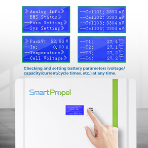 ระบบจัดเก็บพลังงานแสงอาทิตย์สำหรับบ้าน Powerwall 51.2V 200Ah 5kWh 10kWh 15kWh แบตเตอรี่ลิเธียมไอออนแบบออฟกริด 48V 5KW แบตเตอรี่พลังงานแสงอาทิตย์ - Product Image 3