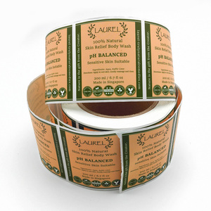 Il pacchetto di etichette adesive in rotolo di vinile con Logo personalizzato stampato utilizza un <span class=keywords><strong>adesivo</strong></span> per etichette rotonde di ringraziamento - Product Image 3