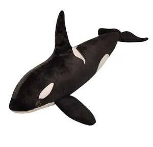 Sıcak satış peluş simüle kaplan balina bebek oyuncak yumuşak dolması deniz yaşam koltuk balina yastık bebek oyuncak çocuğun doğum günü hediyesi