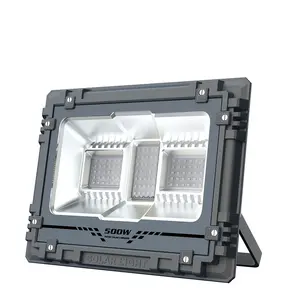 Guangdong Sports Field High Power 500w Dimmable Rgb Colorful Charging Solar Safety Led Floodlight For Garden