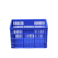 Grandes caisses de palettes ventilées de qualité alimentaire robustes bacs à fruits pliants en plastique caisse logistique à vendre
