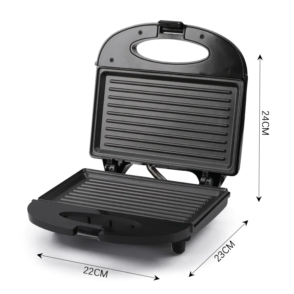 Logo Hot Non-Stick Grilled Panini Press Hamburger Waffle Electric Breakfast toster grill sandwich maker